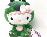 Sanrio Hello Kitty Green Dragon Costume 6 Inch Plush Toy New - $18.95