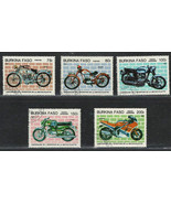 BURKINA FASO 1985  Very Fine Mint Precancel LH Stamps Set &quot; Motocycles &quot;&quot; - $1.10