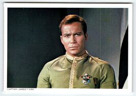 Vintage 1977 Star Trek Captain Kirk Chrome Postcard from The Menagerie - $5.66