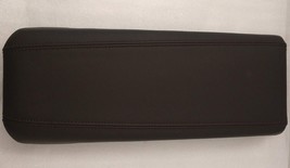 Jet black center console leather armrest lid w/ red stitching for Cadill... - $26.80
