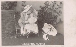 Blissful Hours~Dolls KISSING-DOG DOLL-BAMFORTH Photo Postcard - £5.89 GBP