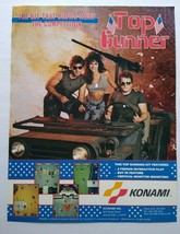 Top Gunner Arcade FLYER Original 1986 Video Game Vintage Retro Promo Artwork - £29.77 GBP