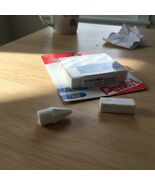 Pentel Hi-Polymer Eraser Combo Pack, White, 6 Pencil Cap + 1 Large Block... - $7.95 CAD