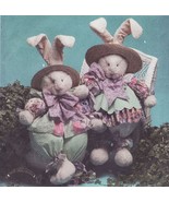 32&quot; Girl Boy Easter Bunny With Clothes Dress Apron Pants Craft Sew Pattern - $11.99