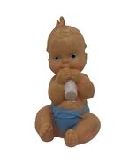 Vintage Rubber Baby Squeaker Toy Blue Diaper Sitting Bottle - $439.45 MXN