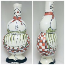 Chef Shaped Bottle &quot;Designed to Inspire Smiles&quot; Decanter Carrie Olsen Garrard - £39.56 GBP