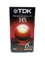 TDK VHS Premium Quality HS Blank Video Tape T-120 6 hours Brand New, unopened - £6.97 GBP