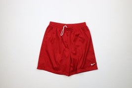 Vintage 90s Nike Mens Large Travis Scott Mini Swoosh Above Knee Mesh Shorts Red - £47.27 GBP
