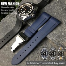 22mm 20mm Natural Rubber Silione Watch Band for Tudor Black Bay Gmt 1958... - £18.47 GBP+