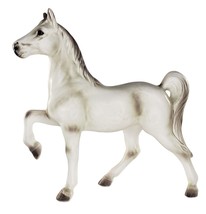 Josef Originals Arabian Horse Stallion Figurine White Grey - £51.59 GBP