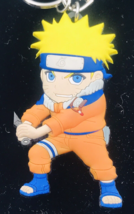 2002 Naruto Uzumaki Plastic/Rubber Keyring 2&quot; x 3&quot; Masashi Kishimoto - £7.34 GBP