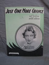 Antique 1900s &quot;Just One More Chance&quot; Sheet Music #226 - £15.81 GBP