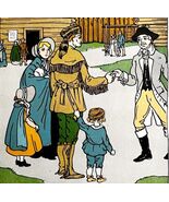 Frontier Scene Lithograph 1924 Art Print Little Sally Dutcher Ephemera D... - $551.77 MXN