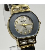 Elegant Xavier Stainless Steel Watch Gold and Black Tone - $235.06 MXN