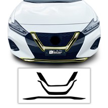 Fits Nissan Maxima 19-23 Front Grille Chrome Delete Cover Decal Blackout... - £31.84 GBP