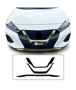 Fits Nissan Maxima 19-23 Front Grille Chrome Delete Cover Decal Blackout... - £31.84 GBP
