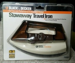 VTG Black &amp; Decker Stowaway Travel Iron Compact Folding Design Steam F46... - $35.89