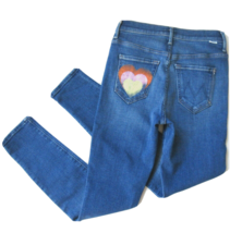 NWT Mother Super Stunner Ankle in Double Vision Heart Stretch Skinny Jeans 24 - $140.00