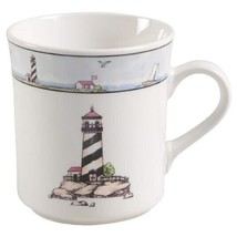 Vintage Nautical Coastal Lighthouse Coffee Mugs Discontinued Replacements 4PC - £27.17 GBP