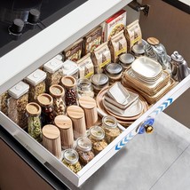 Expandable Slide Out Drawers Adhesive Heavy Duty Storage Drawer Shelf, Organizat - £53.34 GBP