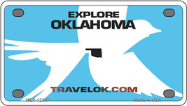 Oklahoma Travel Blank Novelty Mini Metal License Plate - $14.95