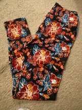 lularoe leggings OS One Size Floral Daisies Geo Hawaiian Black Blue Red fern #43 - £18.21 GBP