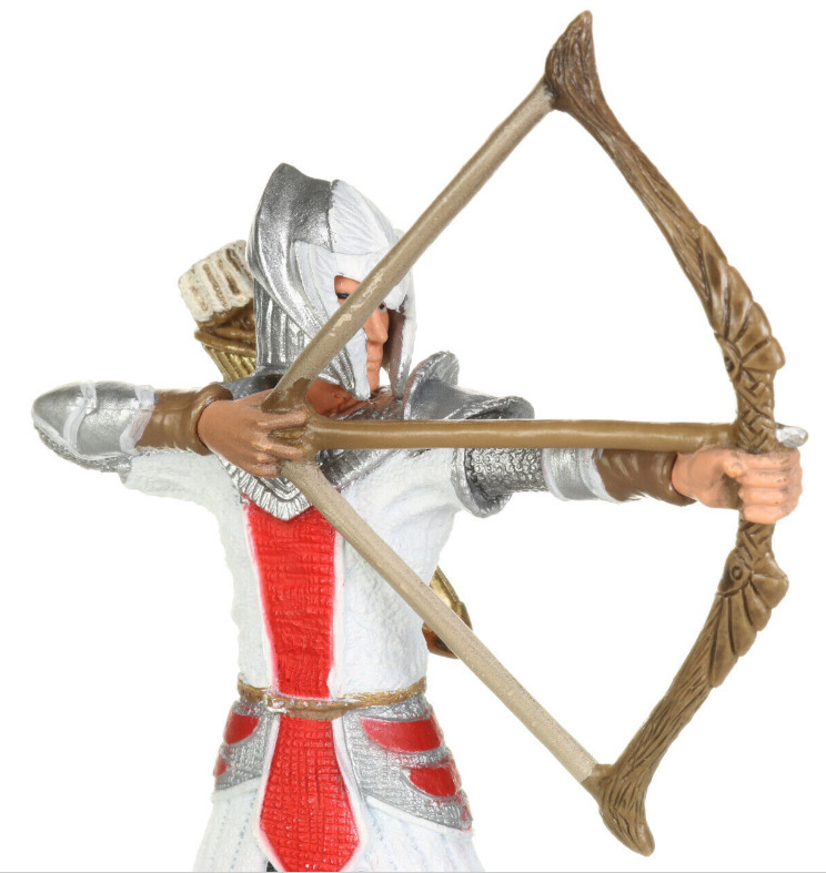 Image 2 of New In Package Red Gray Archer Knight Body Armor by Schleich Item Number 72036