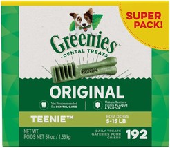 Greenies Dog Dental Treats Teenie Original 1ea/54 oz, 192 ct - £92.53 GBP