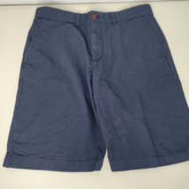 Tommy Hilfiger Mens Shorts 33 Blue w/ White Dots Pockets Flat Front Casual Golf - £10.14 GBP