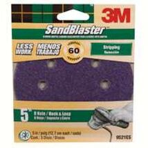 3M 9621 SandBlaster 5-Inch 60 Grit Sanding Disc - $7.55