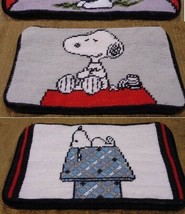 NEW in pkg Peanuts Snoopy needlepoint cosmetic case / pouch Union Tradin... - $23.99