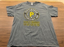 Pittsburgh Pirates “World Champs” Men’s Gray MLB Baseball T-Shirt - XL - £8.70 GBP