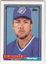 M) 1992 Topps Baseball Trading Card - Jim Acker #178 - $1.97