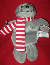 Coca-Cola Seal in Scarf Plush Bean Bag   Winter Mass Set 1997 - £2.96 GBP