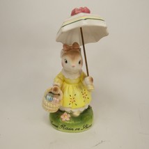 Avon - Cherished Moments - Come Rain Or Shine - Bunny W Parasol Figurine AEK3M - £4.79 GBP