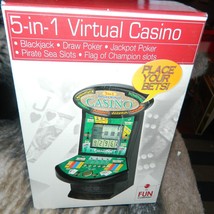 5 In 1 Virtual Casino Electronic Game In Box - £22.12 GBP