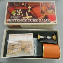 SCRABBLE SENTENCE CUBE 1971 S &amp; R GAME -- COMPLETE - $24.00