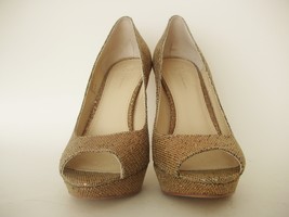 INC International Concepts Plum Peep Toe Glitter Bronze Stiletto Shoes -... - £7.99 GBP