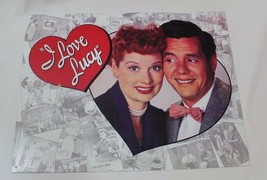 Metal I Love Lucy Sign featuring Lucille Ball &amp; Desi Arnaz - 12 x 16 - £7.98 GBP