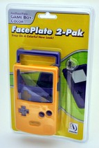 New Game Boy Color Face Plate 2-Pack Orange &amp; Purple Fun Snap On Style P-24632GSM - £4.49 GBP