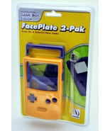 NEW Game Boy Color FacePlate 2-Pack ORANGE &amp; PURPLE Fun Snap On Style P-... - £4.39 GBP