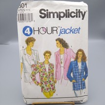 Vintage Sewing PATTERN Simplicity 8301, Misses 1993 4 Hour Jacket with Optional - £13.02 GBP