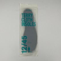 ALDO Men&#39;s Terry Cloth Shoe Insoles sz 12/45 1 Pair NEW - $350.13 MXN