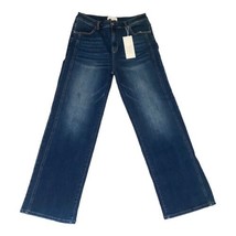 Risen Straight Leg Jeans, Dark Blue Wash, High Rise, Women&#39;s 2XL, New With Tags - £31.45 GBP