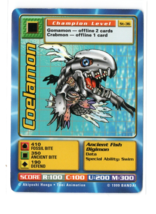 Digimon CCG Battle Card Coelamon St-36 Starter Deck Champion Bandai 1999... - $1.95