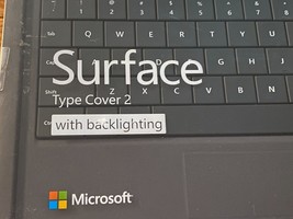 Microsoft Surface keyboard w Backlight 1 2 &amp; Pro 1 2 1561 RT Type Cover 2  Black - $999.00