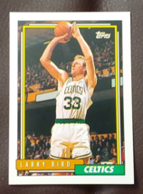 Larry Bird Topps 1991-92 Boston Celtics Basketball Trading Card #1 - £11.85 GBP