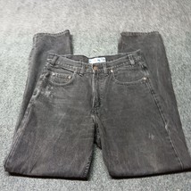 Vintage Gap Jeans Men 32x32 Black Regular Fit Straight Leg Mid Rise Casu... - $18.47