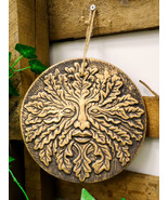 Ebros Nature Spirit God Celtic Greenman Terracotta Round Medal Wall Deco... - $23.75 CAD