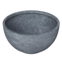 LeisureMod Grove Mid-Century Modern Fiberstone and Clay Planter - Round ... - $1,058.80 MXN